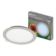 Светильник ультратонкий встраиваемый светодиодный "Даунлайт" СВО (хром) 24 Вт 4000К TDM