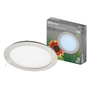 Светильник ультратонкий встраиваемый светодиодный "Даунлайт" СВО (хром) 18 Вт 4000К TDM