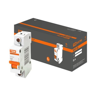 Авт. выкл.ВА47-63 1Р 6А 4,5кА х-ка С TDM Авт. выкл.ВА47-63 1Р 6А 4,5кА х-ка С TDM