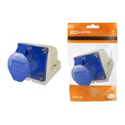 Розетка 123 стационарная 2Р+РЕ 32А 220В IP44 TDM