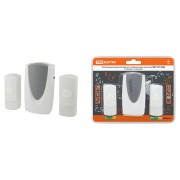 Звонок беспроводной в розетку ЗБР-12/1-36М (36 мелодий, кнопка IP44, AC 230V, 2 кнопки) TDM