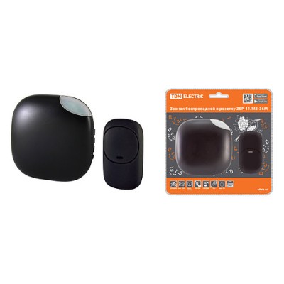 Звонок беспроводной в розетку ЗБР-11/М3-36М (36 мелодий, кнопка IP44, AC 230В, многокодовый) TDM Звонок беспроводной в розетку ЗБР-11/М3-36М (36 мелодий, кнопка IP44, AC 230В, многокодовый) TDM