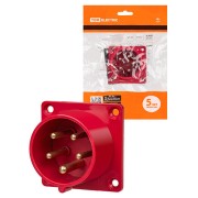 Вилка 615 скрытая 3Р+РЕ+N 16А 380В IP44 TDM