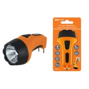 Фонарь «Комета 4» ручной аккумуляторный, 1Вт 1 светодиод, 0,5Ач 230В вилка, TDM