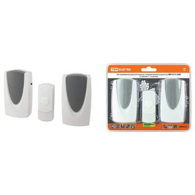 Звонок беспроводной в розетку ЗБР-21/1-36М (36 мелодий, кнопка IP44, AC 230V, 2 звонка) TDM Звонок беспроводной в розетку ЗБР-21/1-36М (36 мелодий, кнопка IP44, AC 230V, 2 звонка) TDM