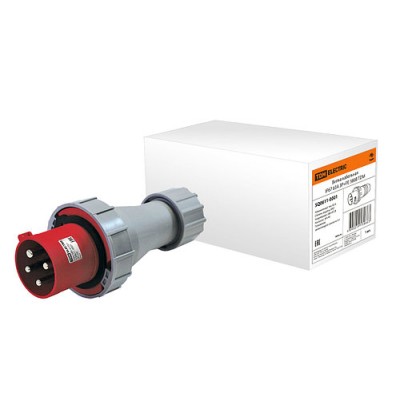 Вилка кабельная IP67 63А 3Р+РЕ 380В TDM Вилка кабельная IP67 63А 3Р+РЕ 380В TDM