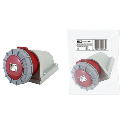 Розетка наружной установки IP67 32А 3Р+РЕ 380В TDM Розетка наружной установки IP67 32А 3Р+РЕ 380В TDM