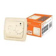 Термостат для теплых полов ТТП 16А 250В с датчиком 3м "Онега" сл. кость TDM