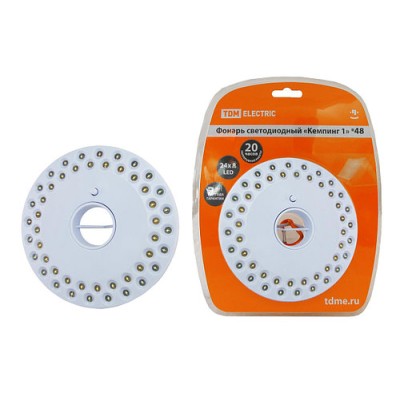 Фонарь светодиодный "Кемпинг 1*48", подвес/магниты, 48 светодиодов 144 лм/Вт, бат 4*АА (в комплект не входит) Фонарь светодиодный "Кемпинг 1*48", подвес/магниты, 48 светодиодов 144 лм/Вт, бат 4*АА (в комплект не входит)