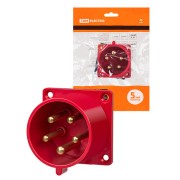 Вилка 625 скрытая 3Р+РЕ+N 32А 380В IP44 TDM