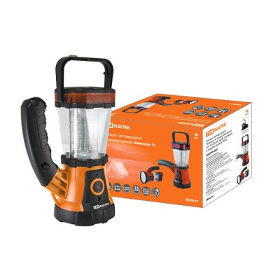 Фонарь светодиодный "Кемпинг 4" аккумуляторный, 24+19 LED, 44 лм/Вт, 3 режима с поворот. ручкой, TDM Фонарь светодиодный "Кемпинг 4" аккумуляторный, 24+19 LED, 44 лм/Вт, 3 режима с поворот. ручкой, TDM