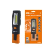 Фонарь переносной светодиодный ФП2, 5 Вт, 240 лм, Li-Ion 3,7 В 1,3 A*ч, USB, магн, TDM