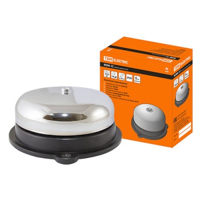 Звонок громкого боя МЗМ-1С-150мм 78дБ 220В TDM Звонок громкого боя МЗМ-1С-150мм 78дБ 220В TDM