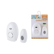 Звонок беспроводной на батарейках "народный" ЗББ-Н-11/5-32М (32 мелодии, кнопка IP30, 2х1,5В ААА, открытый