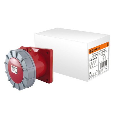 Розетка скрытой установки IP67 125А 3Р+РЕ+N 380В TDM Розетка скрытой установки IP67 125А 3Р+РЕ+N 380В TDM