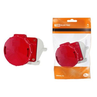 Розетка 145 стационарная 3Р+РЕ+N 125А 380В IP54 TDM Розетка 145 стационарная 3Р+РЕ+N 125А 380В IP54 TDM