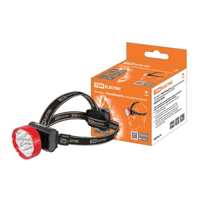 Фонарь «Налобный 6» аккумуляторный, 15 светодиодов, 0,8 Ач TDM Фонарь «Налобный 6» аккумуляторный, 15 светодиодов, 0,8 Ач TDM