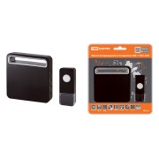 Звонок беспроводной на батарейках ЗББ-11/М3-36М (36 мелодий, кнопка IP44, 2х1,5В АА, многокодовый) TDM