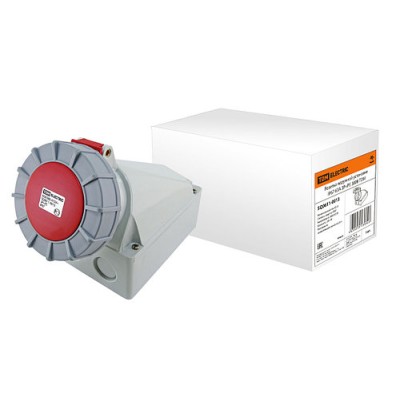 Розетка наружной установки IP67 63А 3Р+РЕ 380В TDM Розетка наружной установки IP67 63А 3Р+РЕ 380В TDM