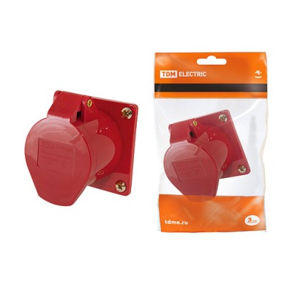 Розетка 414 скрытая 3Р+РЕ 16А 380В IP44 TDM Розетка 414 скрытая 3Р+РЕ 16А 380В IP44 TDM