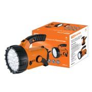 Фонарь светодиод. "Прожектор", аккум. 23+18 LED, поворот. ручка и подставка, 28 лм/Вт, TDM