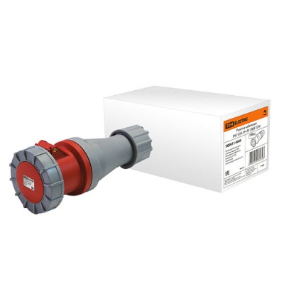 Розетка кабельная IP67 63А 3Р+РЕ 380В TDM Розетка кабельная IP67 63А 3Р+РЕ 380В TDM