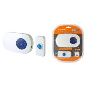 Звонок беспроводной на батарейках ЗББ-11/6-МP3 (загрузка MP3, кнопка IP44, 3х1,5В АА, 300 метров) TDM