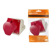 Розетка 115 стационарная 3Р+РЕ+N 16А 380В IP44 TDM