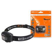Фонарь «Налобный 10» аккумуляторный, 5 Вт 1 светодиод CREE, Li-Ion 3,7 В 0,6 А*ч, USB, сенсор, TDM