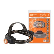 Фонарь «Титан 4» налобный, 6 Вт 1 светодиод CREE 400 лм, 1х18650 3.7 В 2200 мА*ч, IPX4, USB, TDM