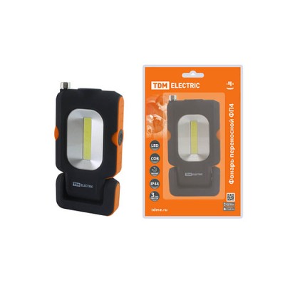 Фонарь переносной светодиодный ФП4, 1 Вт LED+3 Вт COB, 110 лм, 3хААА, магн., телескоп, TDM Фонарь переносной светодиодный ФП4, 1 Вт LED+3 Вт COB, 110 лм, 3хААА, магн., телескоп, TDM