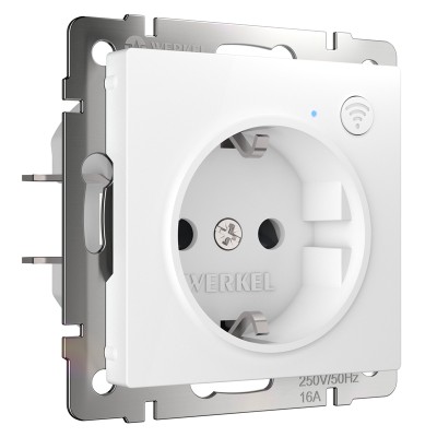 Розетка однопостовая Wi-Fi с з/к белая Werkel a056417 Розетка однопостовая Wi-Fi с з/к белая Werkel a056417