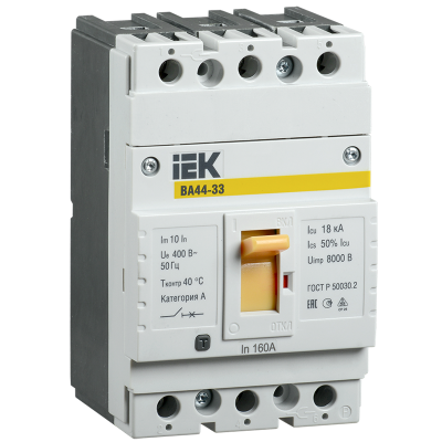 Авт. выкл. ВА44 33 3Р 125А 15кА IEK SVA4410-3-0125 Авт. выкл. ВА44 33 3Р 125А 15кА IEK SVA4410-3-0125