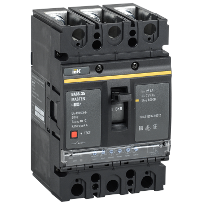 Выкл. авт. ВА88-35 3Р 250А 35кА MASTER с электрон. расц. IEK SVA31-3-0250-02 Выкл. авт. ВА88-35 3Р 250А 35кА MASTER с электрон. расц. IEK SVA31-3-0250-02