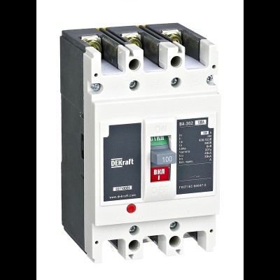 Выключатель автоматический ВА-302L 3P 100А 40кА 400В 22710DEK Выключатель автоматический ВА-302L 3P 100А 40кА 400В 22710DEK