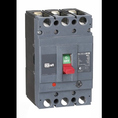 Выключатель автоматический ВА332 3п 25 A 50 кА ВА-330 А DEKraft 21131DEK Выключатель автоматический ВА332 3п 25 A 50 кА ВА-330 А DEKraft 21131DEK