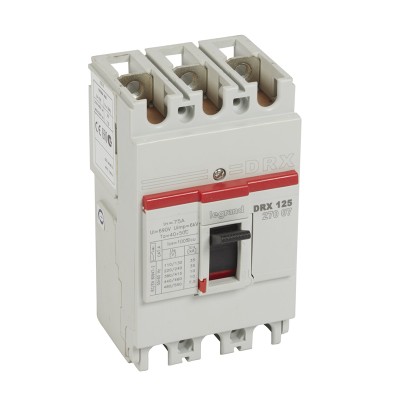 Выключатель DRX125 MT 75A 3P 10KA 027007 Выключатель DRX125 MT 75A 3P 10KA 027007