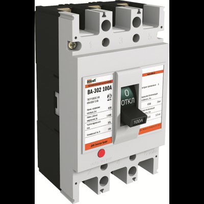 Выключатель ВА-302 3Р 80А 25кА 21007DEK Выключатель ВА-302 3Р 80А 25кА 21007DEK