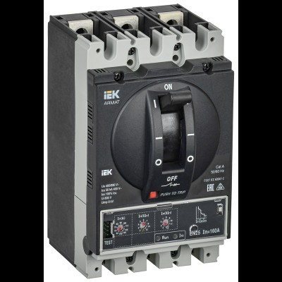 Авт. выкл. лит. корпус 3P D 50кА 160А эл. станд. IEK ARMAT AR-MCCB-3D-050-0160A-ELSC Авт. выкл. лит. корпус 3P D 50кА 160А эл. станд. IEK ARMAT AR-MCCB-3D-050-0160A-ELSC