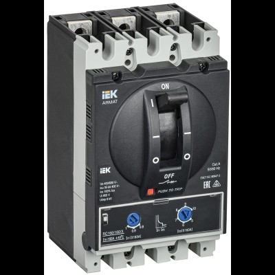 Авт. выкл. лит. корпус 3P D 35кА 160А ТМ рег. IEK ARMAT AR-MCCB-3D-035-0160A-ATUC Авт. выкл. лит. корпус 3P D 35кА 160А ТМ рег. IEK ARMAT AR-MCCB-3D-035-0160A-ATUC