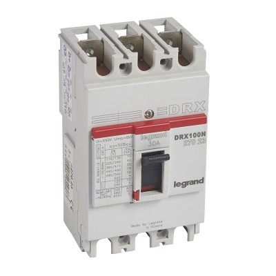 Выключатель DRX125 MT 30A 3P 20KA 027023 Выключатель DRX125 MT 30A 3P 20KA 027023