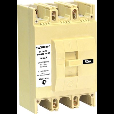 Автомат 3П 50А 25кА ВА04-36-340010 te00004138 Автомат 3П 50А 25кА ВА04-36-340010 te00004138