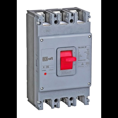 Выключатель автоматический для защиты двигателя ВА-302М 3P 80А 25кА 22808DEK Выключатель автоматический для защиты двигателя ВА-302М 3P 80А 25кА 22808DEK