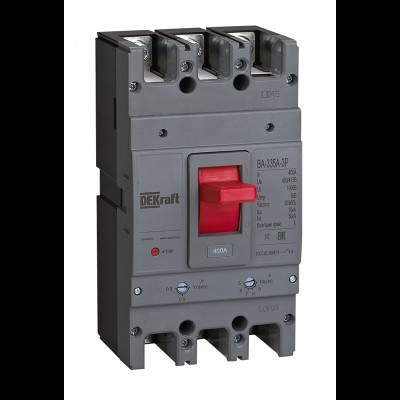 DEKraft Силовой автоматический выключатель 3P 500A 50кА ВА-335А 28135DEK DEKraft Силовой автоматический выключатель 3P 500A 50кА ВА-335А 28135DEK
