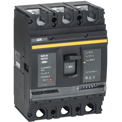 Выкл. авт. ВА88-40 3Р 800А 35кА MASTER с электрон. расц. IEK SVA51-3-0800-02 Выкл. авт. ВА88-40 3Р 800А 35кА MASTER с электрон. расц. IEK SVA51-3-0800-02