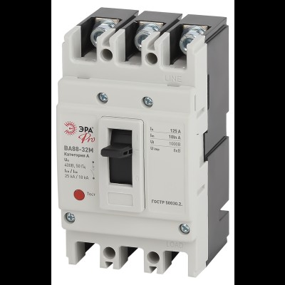 Автоматический выключатель ВА88-32М ЭРА PRO SVA10-3-0080-E 3Р 80А 25кА Б0051912 Автоматический выключатель ВА88-32М ЭРА PRO SVA10-3-0080-E 3Р 80А 25кА Б0051912
