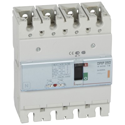 Выключатель 4П DPX3 250 200А 1000-2000 690АС lcu 25кА при 380/415В 420218 Выключатель 4П DPX3 250 200А 1000-2000 690АС lcu 25кА при 380/415В 420218