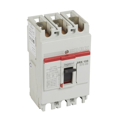 Выключатель DRX125 MT 50A 3P 10KA 027005 Выключатель DRX125 MT 50A 3P 10KA 027005