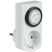 РТМ-1 Розетка-таймер механ. 30мин 24ч 48on/off 16А IP20 IEK ERT-20-1-16-S-30-0-20-K01