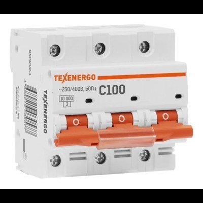 Автомат 3П 100А C 10кА ВА 47100 te00129856 Автомат 3П 100А C 10кА ВА 47100 te00129856